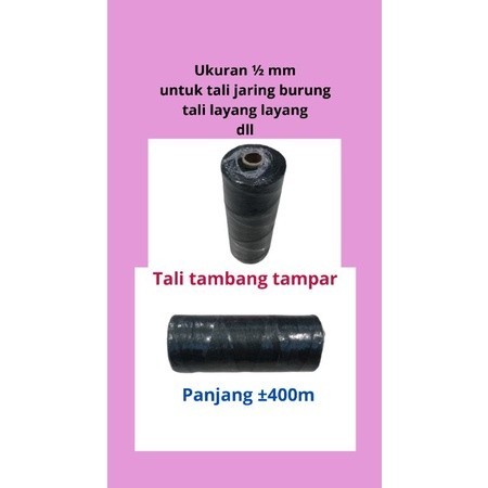 Tali Tambang 0,5mm 400m Bisa Untuk Layangan Jaring Burung Ikat Jaring Tali Bangunan