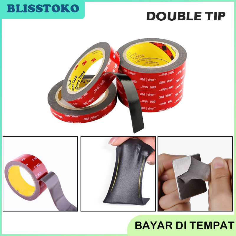 

Double tip Lem 2 Sisi Isolasi Double Tape Tanpa Jejak Tahan Air Tahan Suhu Tinggi