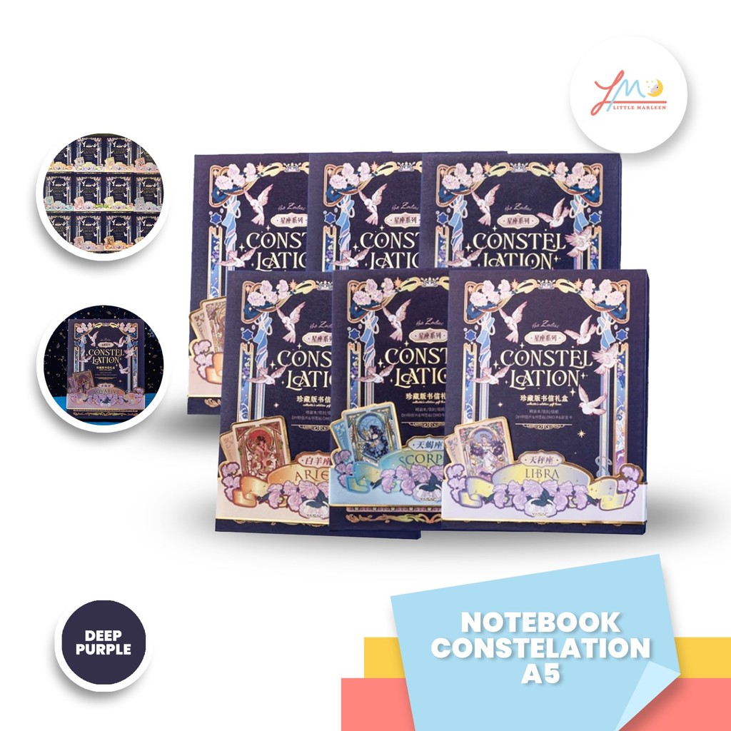 

Buku Notebook Diary The Zodiac Constelation + Gift Box Jurnal Set