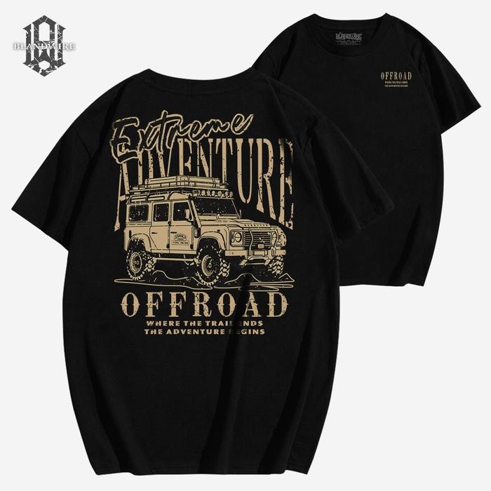 [COD] Kaos Offroad Pria Distro Original T-Shirt Branded Camel Extreme Adventure - Hitam, S
