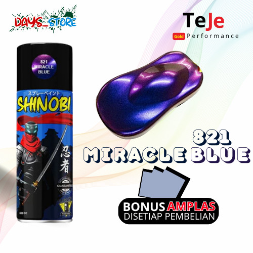 Cat Semprot Pilok Pilox Pylox Shinobi Miracle Blue Violet Biru Ungu Bunglon 821 new