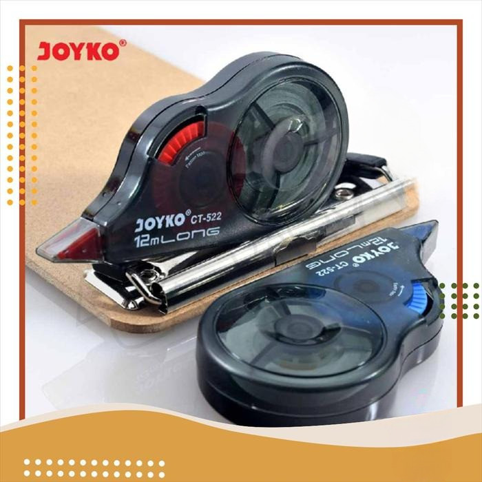 

[Bisa COD] JOYKO Correction Tape / Pita Koreksi Joyko CT-522 / Tipe x Kertas Tip x Roll Tipex