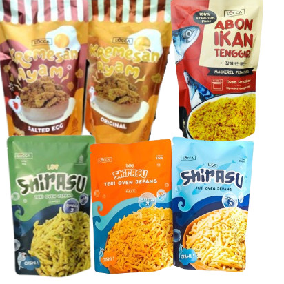 

LOCCA SHIRASU TERI OVEN/KREMESAN AYAM/BAWANG PUTIH/ABON IKAN