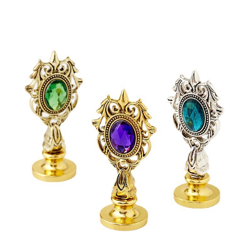 

Exquisite Metal Handle For Wax Seal Stamp Retro Antique Sealing Wax Stamps Handle Wedding Card Scrapbooking Stamping Stamps tool