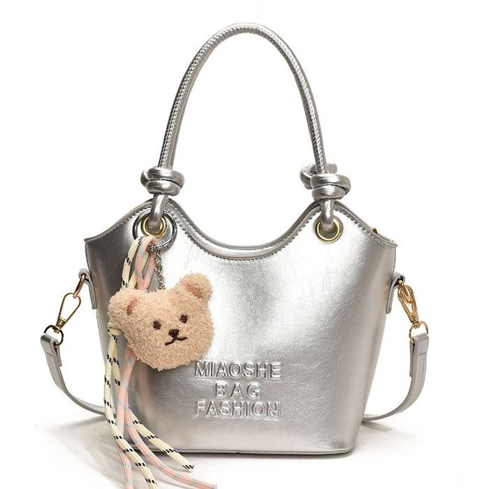 Nionbagshop Tas Handbag Wanita Tas Selempang Wanita Tas Tenteng Wanita CR8989 - Silver