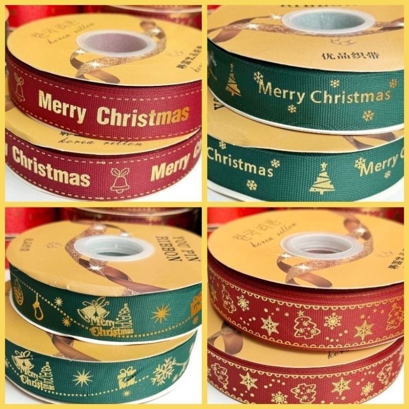 

1 Yard - 2.5 cm | Pita Natal • Pita Merry Christmas