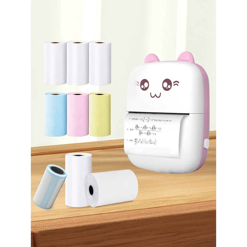 

57MM Rolls Mini Printer Thermal Paper Label Sticker Self-adhesive Printing Paper For Mini Printer Kids Instant Print Camera