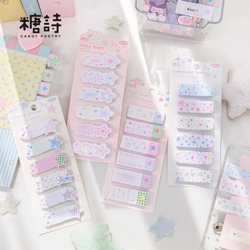 

Star Series Index Notes Korean Ins Student Sticky Notes Memo Pad