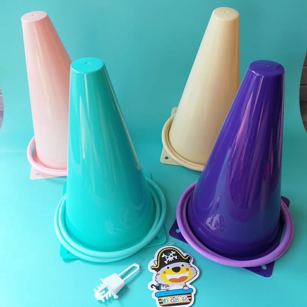 Mainan Lempar Cincin Kerucut Cone Ring - Cone Rintangan Olahraga - Kerucut Rintangan
