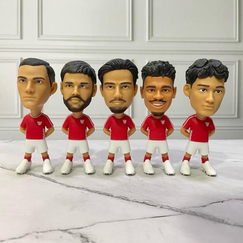 Miniatur Figure Pemain Timnas Indonesia Indonesia Football Player Figurine Soccer Figure Action Figu