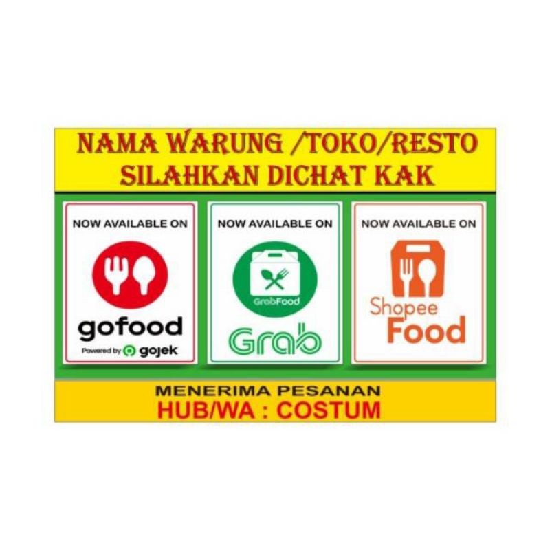 stiker set gofood
