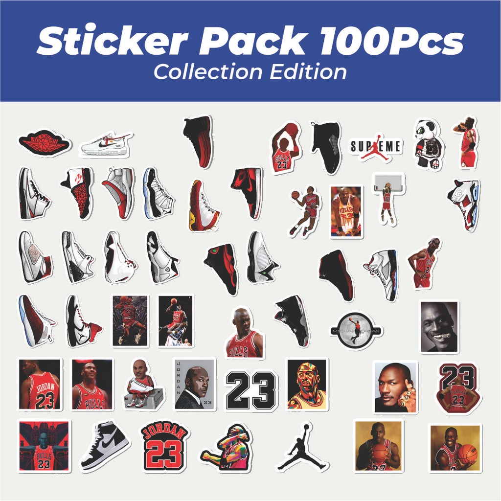 

Hot Stiker Michael Jordan Lucu Anti Air Stikers Berperekat Waterproof Sticker Decal Buat Motor Helm Buku Journal Koper Casing HP Laptop Botol Minum