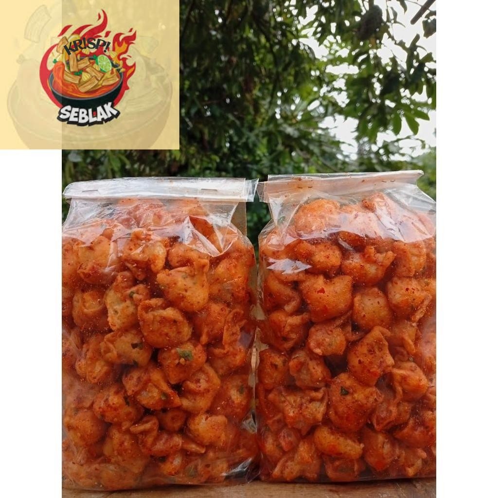

Seblak krispi Siomay Mini Pedas Daun Jeruk 500gram . Seblak krispi