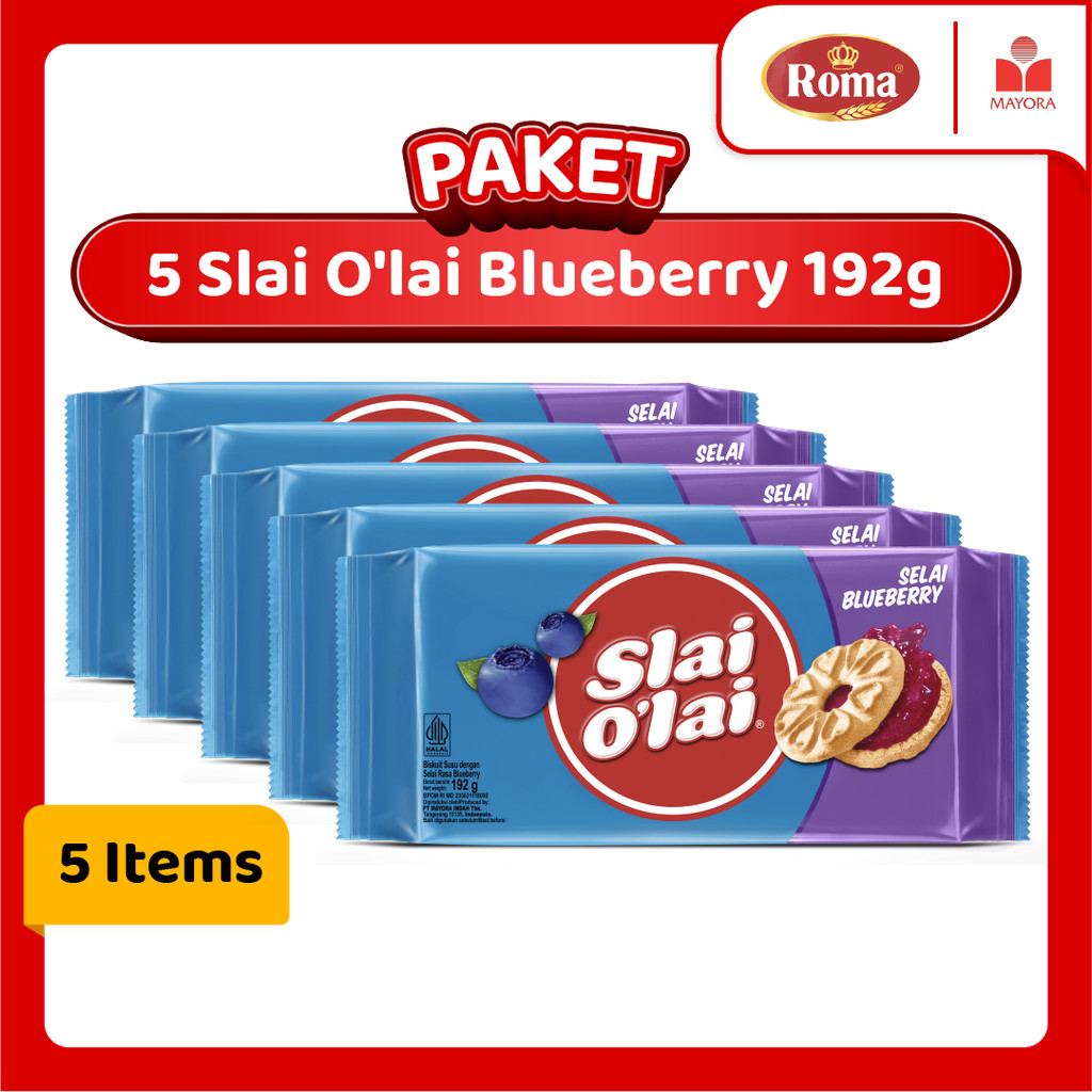 

Paket 5 Roma Slai O'lai Blueberry 192 Gram