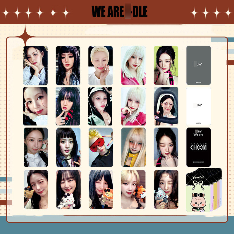 

5Pcs/Set KPOP Idol (G)I-DLE New Album WE ARE I-DLE Lomo Cards ShuHua MiYeon HD Printd Photocards SoYeon YuQi Postcard Fans Gift