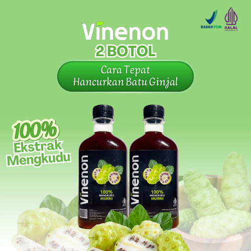 

VINENON cuka mengkudu untuk Hancurkan Batu Ginjal & Melancar Purin dalam tubuh - 2 Botol