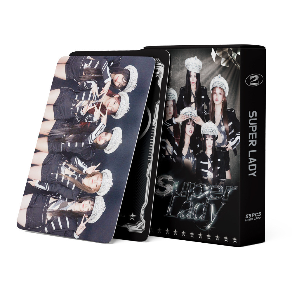 

55pcs/set Kpop GIDLE INEVER DIE Lomo Cards (G)I-DLE Album Girls I Burn Photo Card Postcard Fans Gift