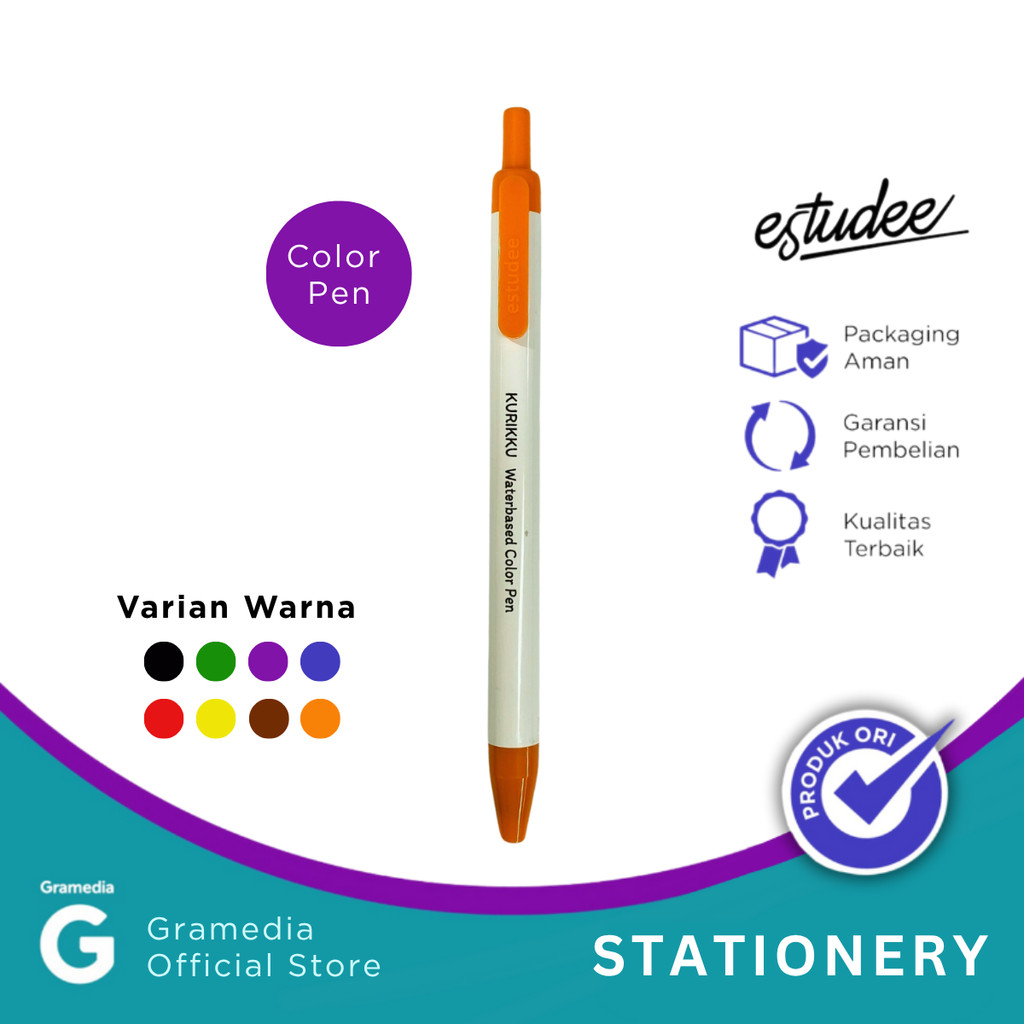 

Color Pen Estudee Kurikku Orange 09 Es-Cp619