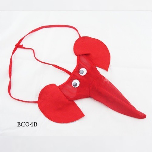 Lamore Underwear Pria Celana Dalam Thong Lingerie Motif Gajah Merah BC04B