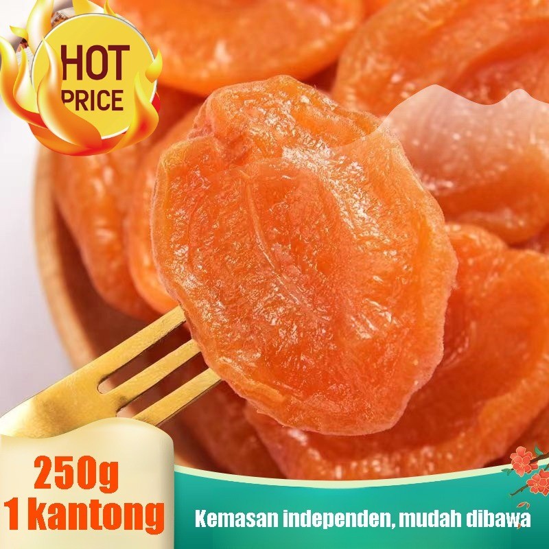 

【Buah Kering Halal】 Aprikot Kering 250g Camilan Sehat Buah Kering Alami 100% Aprikot Kering Tanpa Biji dan Tanpa Bahan Tambahan Lembut dan Manis