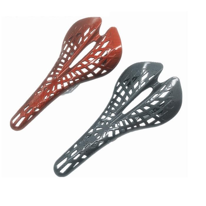 BEST SELLER SADEL CARBON VERTU Hollow Ccavs MIRIP TIOGA SPYDER motif karbon spider - hitam