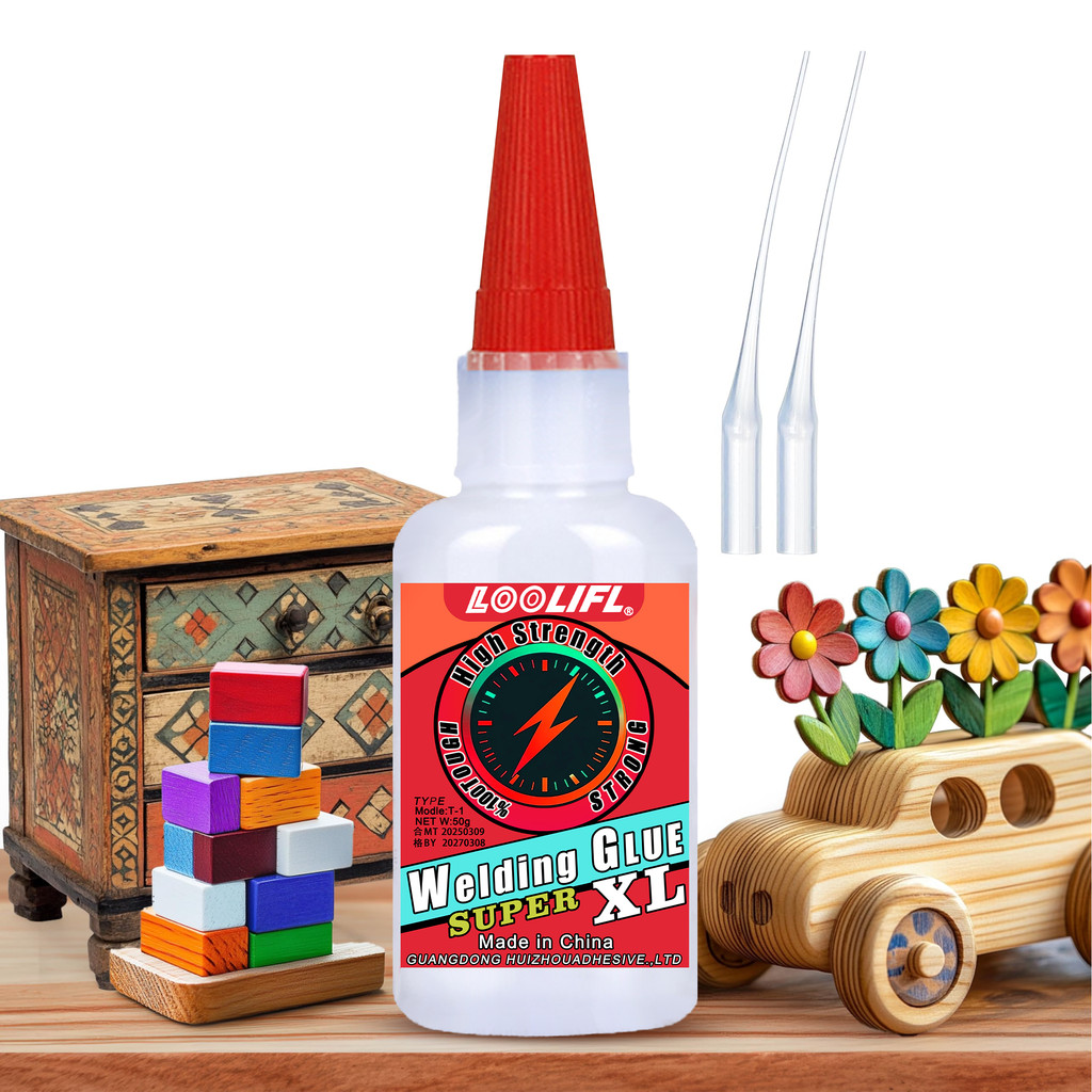

LOOLIFL 50g New Woodworking Welding High Strength Oil-based Glue,Wood Instant Adhesive,Welding Super Glue is used for all kinds of furniture, DIY, wood sticking and repairing super instant welding adhesive.