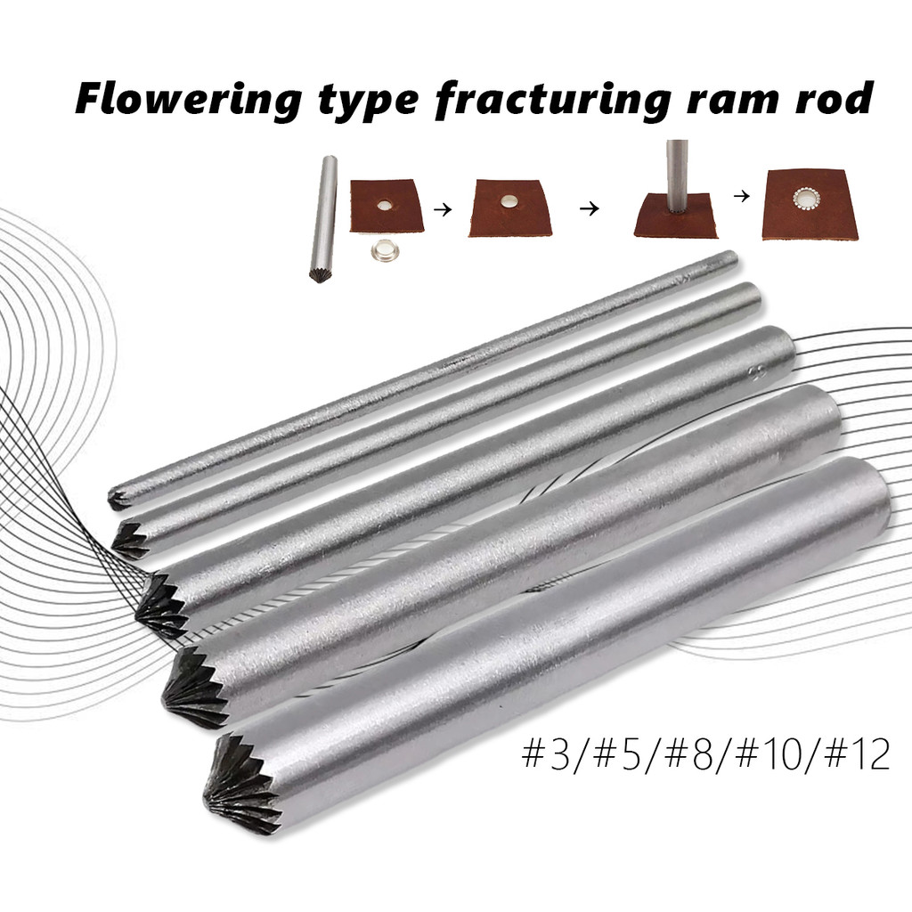 

5pcs/1set Pembolong Kulit Handle Solid solid full metal high carbon steel Silver steel Pembolong Mata