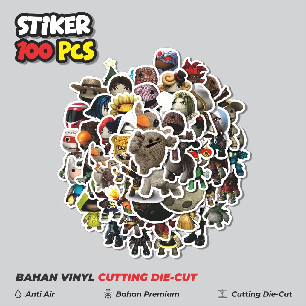 

Terbaru! 50 pcs Game Series Little Big Planet Character Mix 4 Dekorasi Lucu Kreatif untuk Notebook, Skateboard, HP