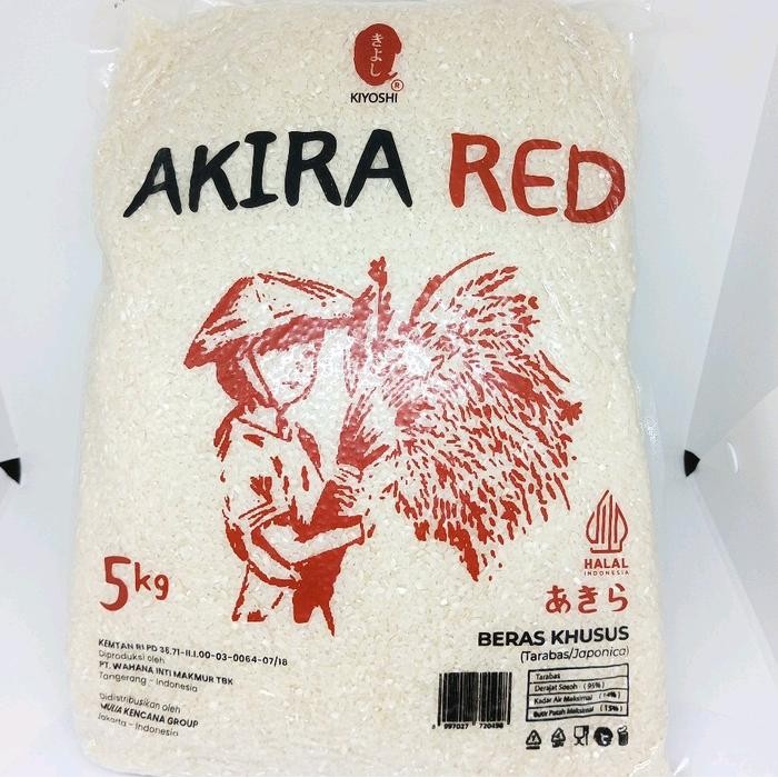 

BERAS AKIRA RED 5 KG JAPONICA RICE 5KG / TARABAS / BERAS SUSHI