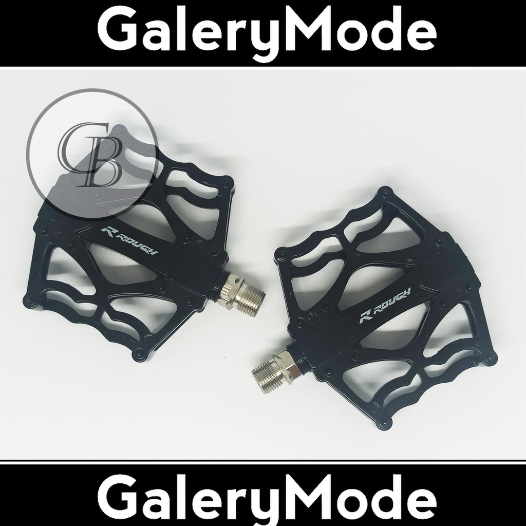 Pedal Alloy Sepeda MTB Lipat Federal Balap Merk United P25 Hitam Putih As Besar Murah Ori Original S