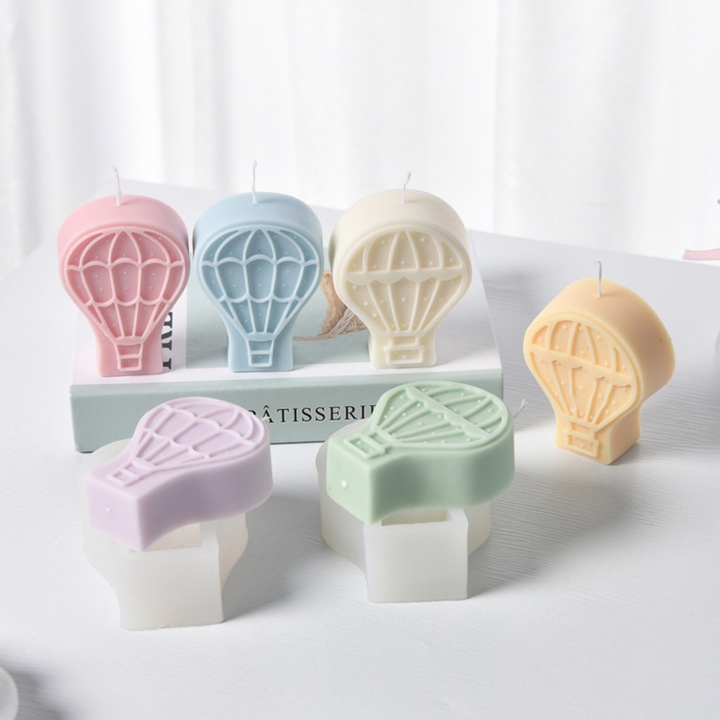 

Hot Air Balloon Shape Candle Silicone Mold DIY Balloon Design Scented Plaster Soap Resin Crafts Making Tool Home Decor Gifts