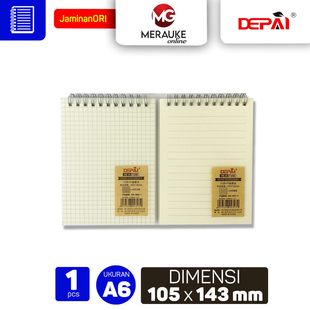 

DEPAI Notebook Ring PP A6 001-1/2