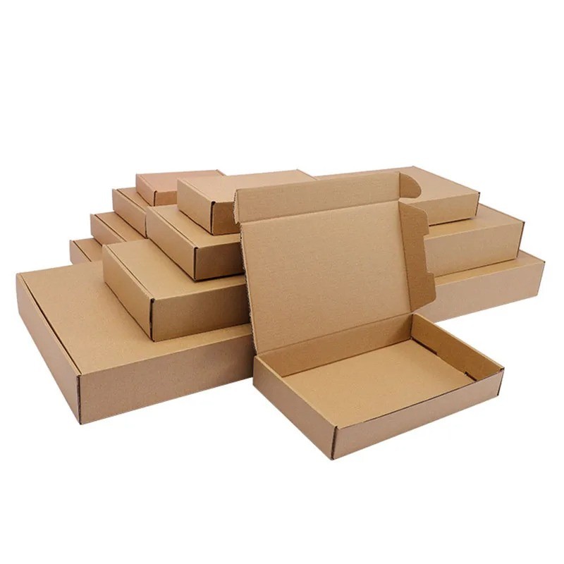 

10 pcs super hard brown multi-size brown carton packaging wedding party gift chocolate candy event gift box