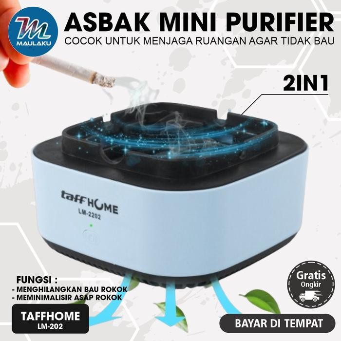 Asbak Portable Elektrik Mini Air Purifier Filter Cigar Ashtray