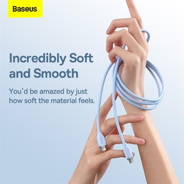 BASEUS Jelly Liquid Silica Gel Fast Charging Data Cable USB to iP 2.4A - 1.2m Hitam