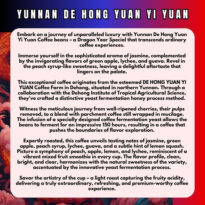 

Kopi arabica Yunnan De Hong Yuan Yi Yuan 50gr - IBN coffee - DRIP 5X12G