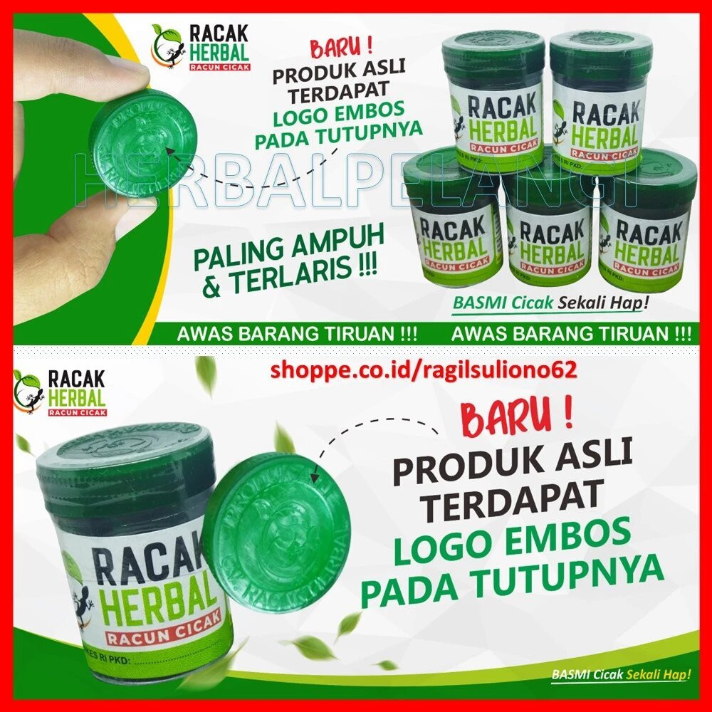 Racun Cicak Ampuh - Racak Herbal - Racun Cicak Herbal Original Aman - Obat Pembasmi Cicak