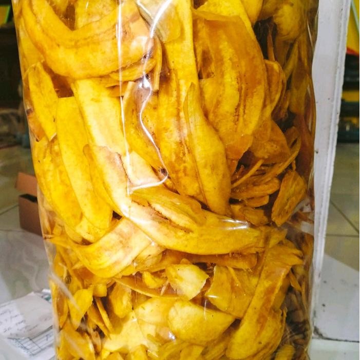 

Keripik pisang raja nangka Snack food 1 kg pak - Tawar
