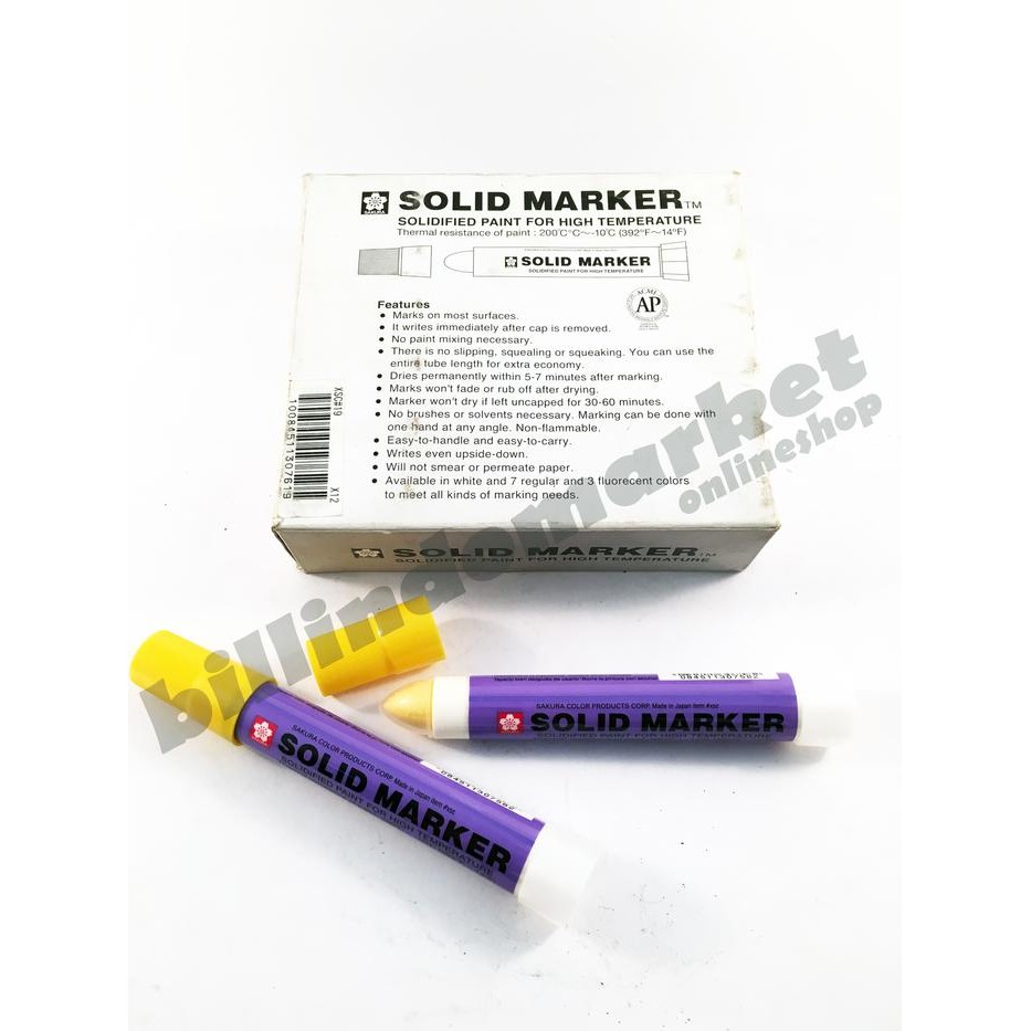 

Spidol Solid Marker SAKURA Yellow / Kuning