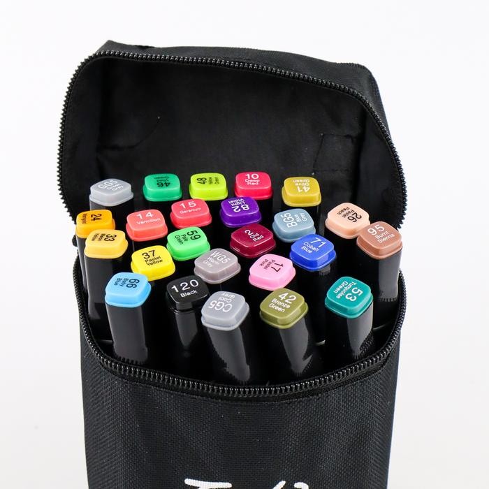 

TOUCH Set Paket Spidol Warna Permanen Menggambar Grafiti Marker - Isi 24 Warna
