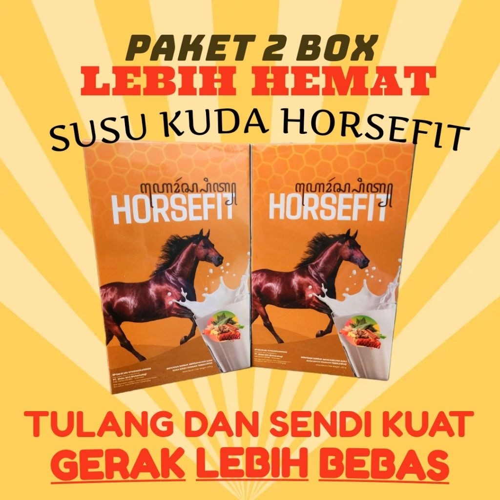 

SUSU KUDA ASLI HORSEFIT BPOM HALAL REMPAH ALAMI COLLAGEN STEVIA SEHAT HERBAL PAKET HEMAT ISI 2PCS