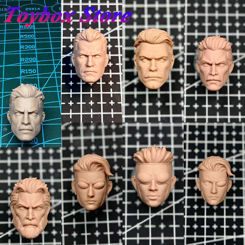 1/12 Scale Invincible Omnipotent Hero Delicate White Model Head Sculpt Carving Model For Mezco Vtoys