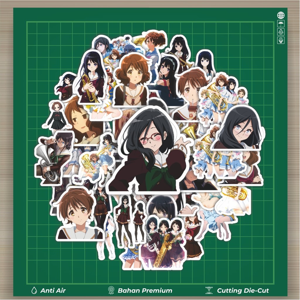 

HOT 50 PCS STIKER Stiker Anime Series Sound Euphonium Character Stiker Fashion Cars Decal Dingin Kartu Album Custom Vinyl Anti Air- Sticker Aesthetic Buku Journal Koper Casing HP Tablet Laptop Helm Motor Botol Minum