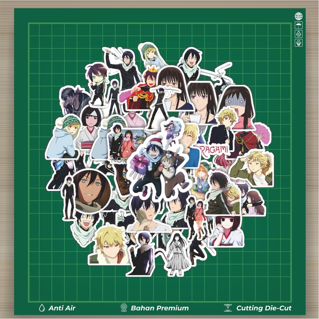 

HOT 50 PCS STIKER Stiker Anime Series Noragami Character Mix 1 Stiker Fashion Cars Decal Dingin Kartu Album Custom Vinyl Anti Air- Sticker Aesthetic Buku Journal Koper Casing HP Tablet Laptop Helm Motor Botol Minum