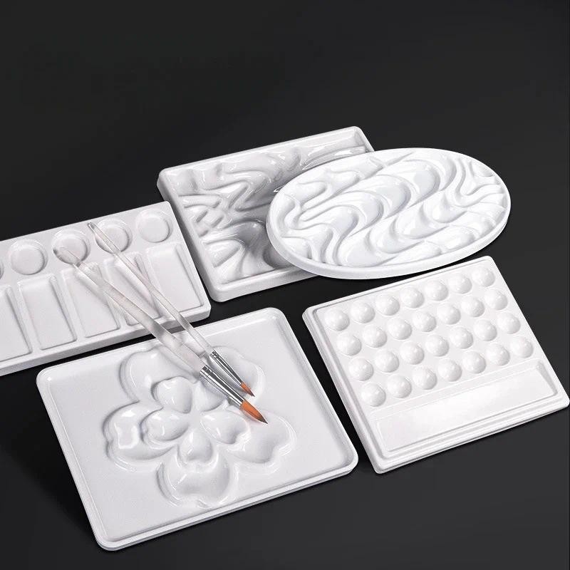 

Imitation Ceramic Color Palette Resistant To Falling and Easy To Wash Art Watercolor Oil Painting Acrylic Painting Pigment Box