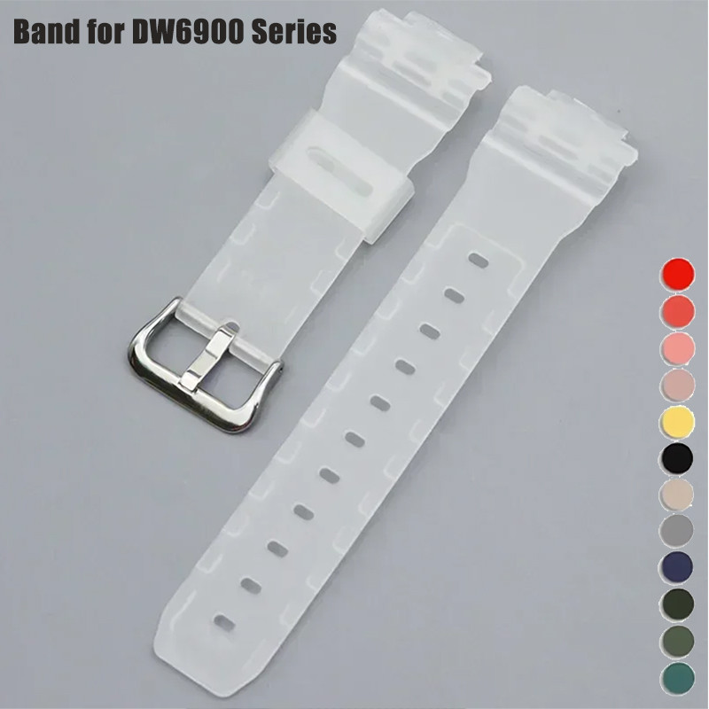 Silicone Watch Band for Casi DW6900 Series GW-6900A G-6900B GLX-6900GB GLS-6900 Strap DIY Accessorie