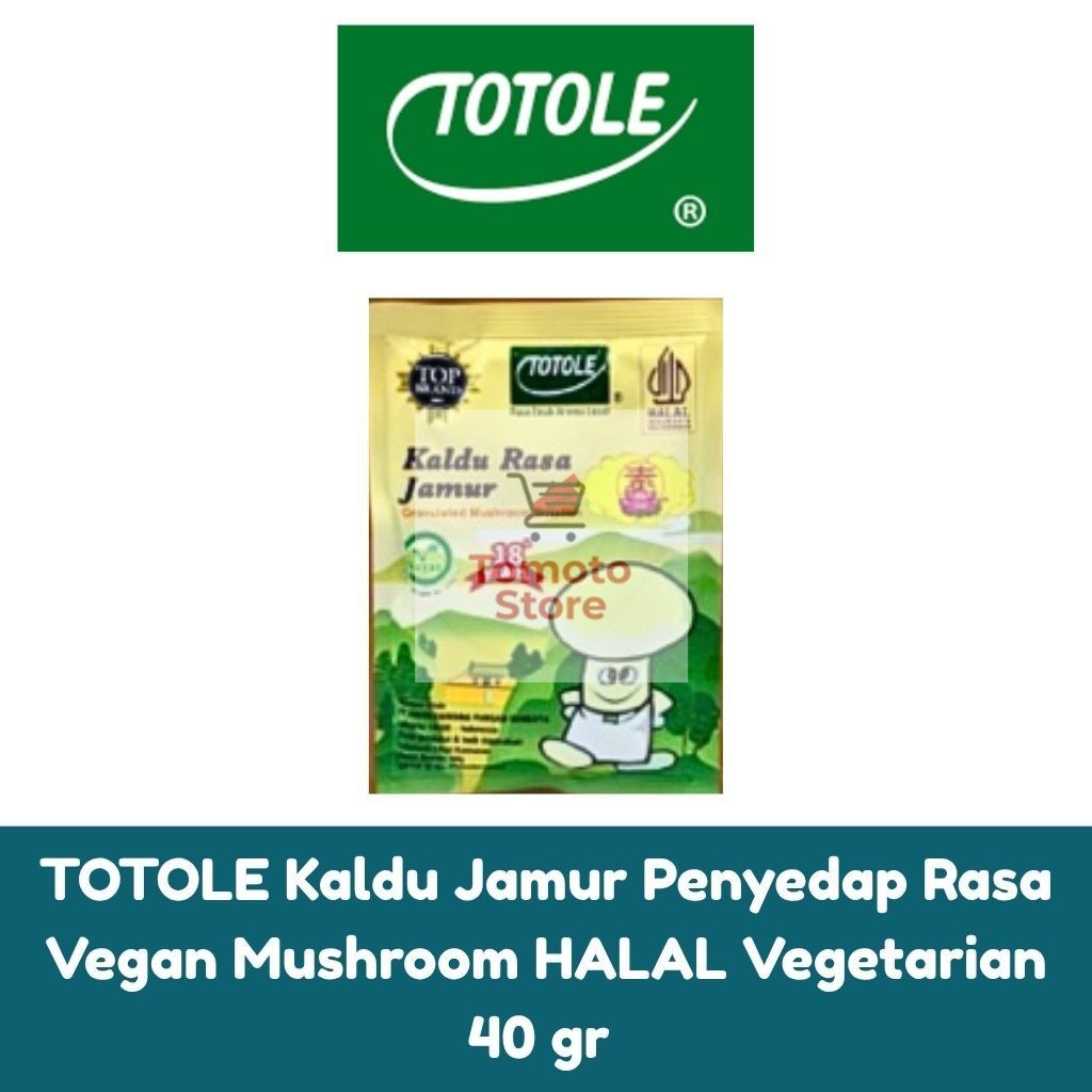 

✨ TOMOTOSTORE ✨ TOTOLE Kaldu Jamur Penyedap Rasa Vegan Mushroom HALAL Vegetarian 40 gr