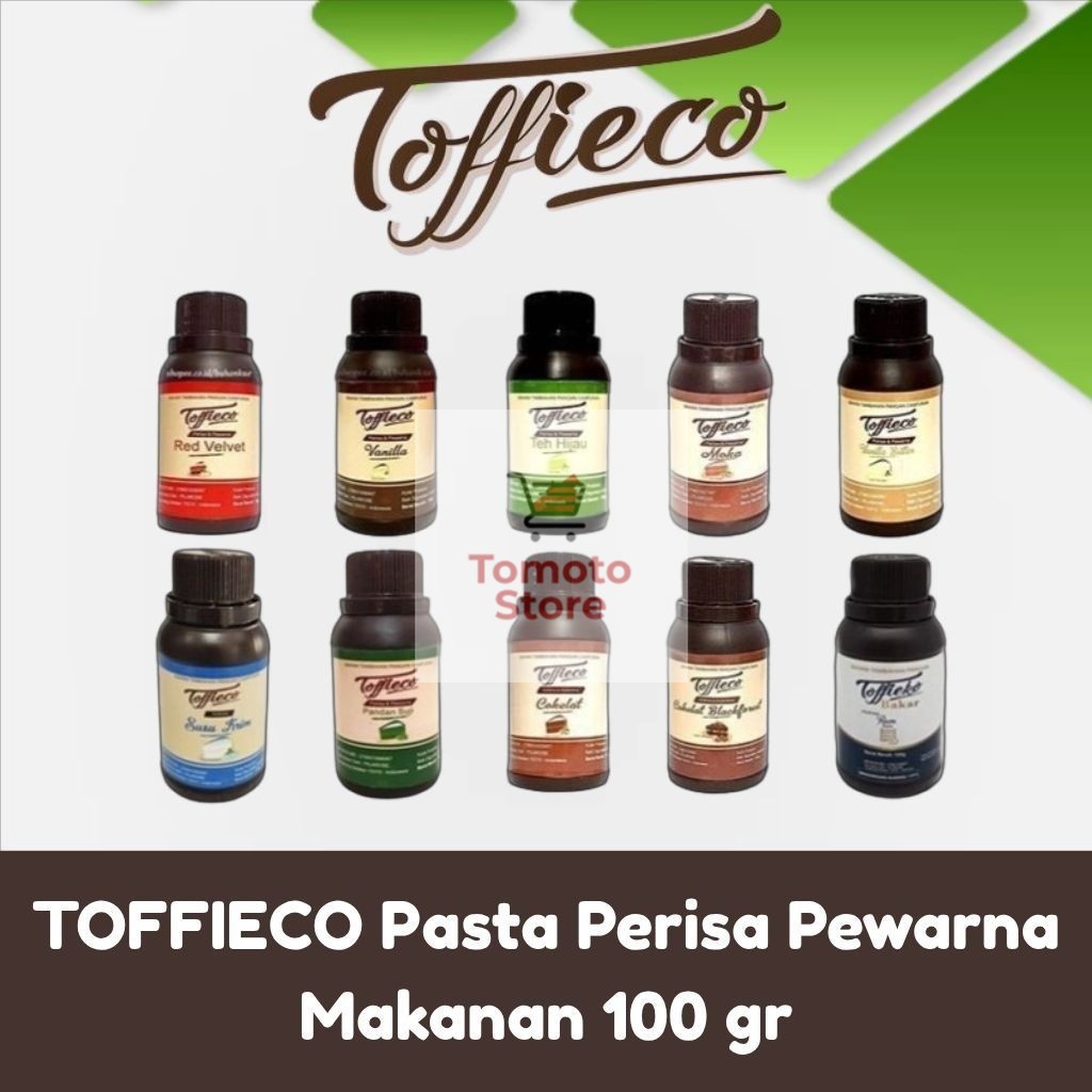 

✨ TOMOTOSTORE ✨TOFFIECO Pasta Perisa Pewarna Makanan 100 gr