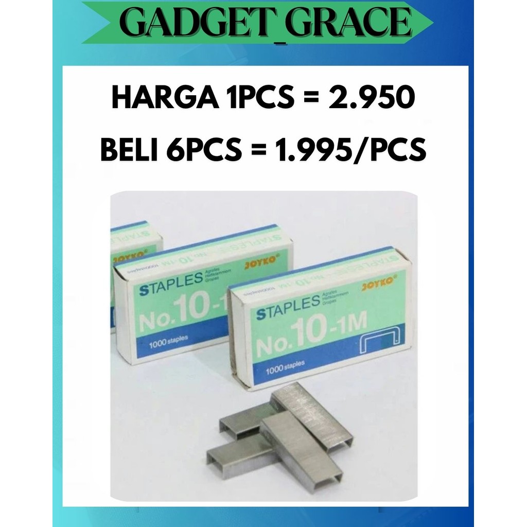 

GG ISI STAPLES / ANAK HEKTER JOYKO KOTAK KECIL NO 10 PATEN
