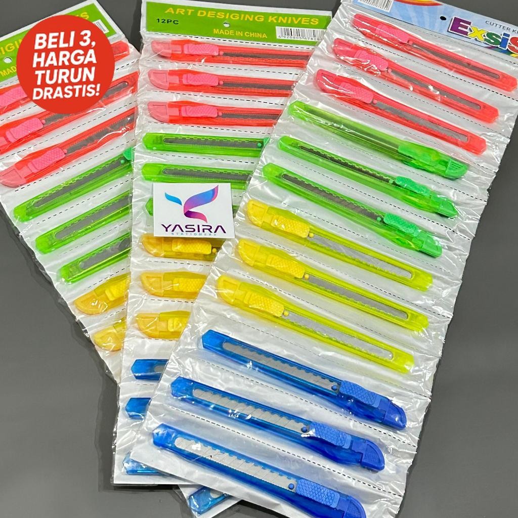 

SATU RENTENG 12 PCS Cutter Plastik Kecil